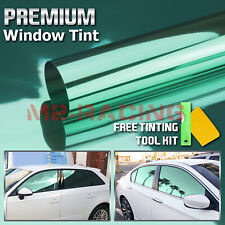 20x10ft Uncut Roll Window Mirror Chrome Green Tint Film Car Home Office Glass
