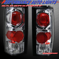Set Of Pair Chrome Taillights For 1982-1993 Chevy S10 Pickup Gmc Sonoma Pickup