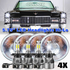 4pcs 5.75 5-34 Chrome Led Headlights Fit Cadillac Deville 62-74 Calais 65-74