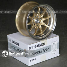 Circuit Performance Cp29 15x8 4-100 4-114.3 0 Gold Wheels Fits Mazda Miata Mx-5