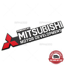 Powered By Mitsubishi Logo Letter Sport Rear Liftgate Truck Lid Badge Emblem