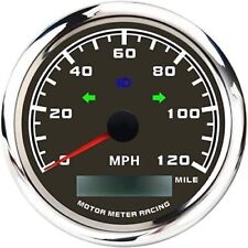 W Pro 85mm Gps Speedometer 120 Mph Turn Signal High Beam For Car Truck Harley