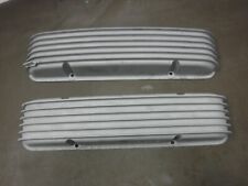 Vintage Sbc Staggered Finned Valve Covers Small Block Chevy Early Corvette Moon