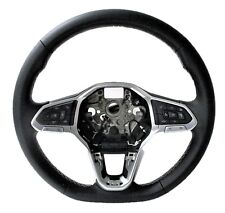 2020-21 Vw Atlas Cross Sport Black Leather Oem Steering Wheel 2gj419089bkzeg
