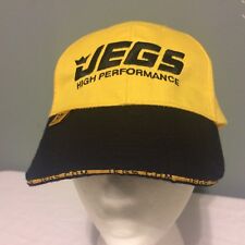 Jegs High Performance Strapback Hat Cap Euc Automotive Auto Parts Yellow Black