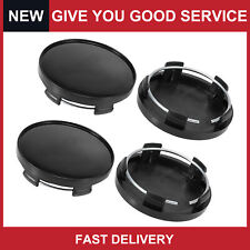 Universal Black 59mm Dia 5 Clips Auto Wheel Tyre Center Hub Caps Cover Pack Of 4
