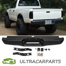 Black Steel Rear Step Bumper Assembly For 1995-2004 Toyota Tacoma