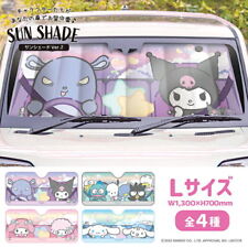 Sanrio Characters Sunshade Sun Visor Car Hapidanbui Cinnamoroll My Melody Kuromi