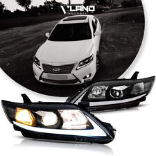 Pair Vland Led Projector Headlights For 2010-2011 Toyota Camry Wsequential