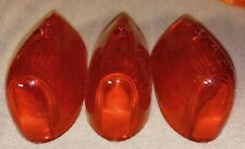 3 Yankee 77 Clearance Cab Marker Lights Lenses Made In Usa Red Vintage