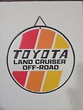 Toyota Land Cruiser 2023 Metal Circle Old Retro Style Sign Official Licensed