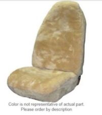 Deluxe Plush Universal High Back Bucket Seat Cover Sheepskin Black Color