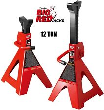 Big Red 12 Ton 24000 Lb Capacity Torin Steel Jack Stands Red 1 Pair