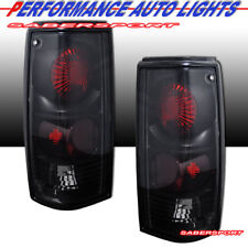 Set Of Pair Black Smoke Taillights For 1982-1993 Chevy S10 Pickup Gmc Sonoma