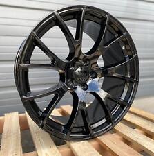 20 Gloss Black Wheels 20x9 20x10 Fit Dodge Charger Challenger Srt Rims Set 4