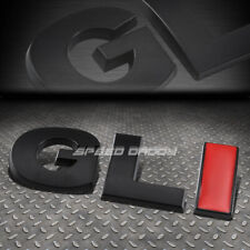 For Vw Gli Golfjetta Metal Bumper Trunk Door Grill Emblem Decal Badge Black Red