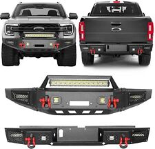 For 2019-2024 Ford Ranger New Front Rear Bumpers Wwinch Plateled Lights