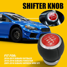 6 Speed Gear Shift Knob For Subaru Impreza Wrx Sti Outback Forester 2009-2018
