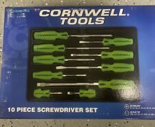 Cornwell Tools Csd810sg 10 Piece Screwdriver Set Brand New