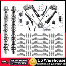 2x Camshafts W24x Rocker Arms Lifters Timing Chain Kit For Ford Lincoln 5.4l