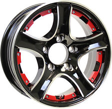 Aluminum Trailer Wheel 14x5.5 14 X 5.5 5 Lug 4.5 Center Thoroughbred Black Rim