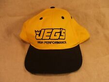 Jegs High Performance Automotive Parts Adjustable Ball Cap Hat Black And Yellow