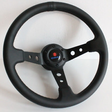 Steering Wheel Fits For Suzuki Deep Dish Leather Samurai Sidekick Vitara 81-98