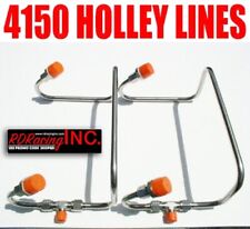 Dual Inlet 4150 Blower Fuel Lines All Stainless Steel For Holley Carbs