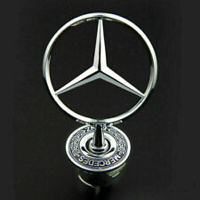 For Mercedes-benz C E S Cl Sl Front Hood Ornament Mounted Star Logo Badge Emblem