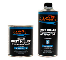 Rust Killer Epoxy Primer Sealer Dtm Quart Kit Gray Black Or White
