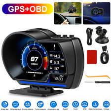 Obd2gps Hud Head Up Car Digital Display Speedometer Rpm Alarm Water Oil Temp