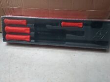 Snap-on Spbs704ar 4-piece Striking Pry Bar Set - Red