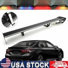 Universal Hatch Aluminum Rear Trunk Wing Racing Spoiler With Turn Signal Led Usa