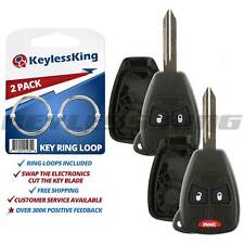 2 Replacement Remote Key Fob Entry Shell Pad Case 3b For Jeep Dodge Chrysler Ram