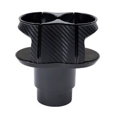 Carbon Fiber Look Center Console 2 Drink Cup Holder For Car Interior Accessories