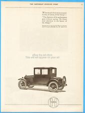 1919 Hupmobile Enclosed Coupe Sedan 2185 Hupp Motor Car Detroit Mi Vintage Ad