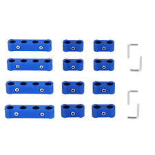 Universal Spark Plug Ignition Wire Separator Divider 8mm 9mm 10mm Car Blue 12pcs