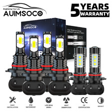 For Gmc Sierra 1500 2500 2003 2004 2005 2006 6000k Led Headlight Fog Light Bulbs