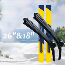 Oem Quality Windshield Wiper Blades Streak-free Spotless 26inch18inch 2 In Pack