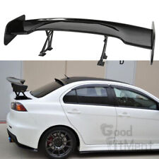 For Mitsubishi Lancer Evo Matte Blk Gt Style Rear Trunk Wing Spoiler Adjustable