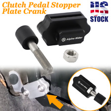 Us Adjustable Race Clutch Pedal Petal Stopper Plate Bracket Crank Universal Kit