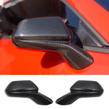 For 2016-2024 Chevy Camaro Real Carbon Fiber Mirror Covers Caps Direct Add-on