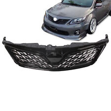 Fits 2011-2013 Toyota Corolla Altis Jdm Zr6 Style Front Grille Gloss Black