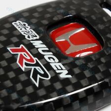 For Honda Accord Civic Crv Jazz Fit Si Red H Mugen Rr Carbon Fiber Key Fob Cover