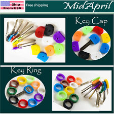 Key Caps Ring Tags Rubber Key Identifier Cover Color Coded Key Id