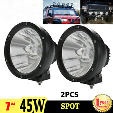 2x 7inch 45w Round Led Work Light Spot Driving Fog Lamp For Off-road Jeep 4x4