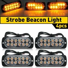 Car 12-led Strobe Lamps Surface Mount Flashing Lights For Truck Pickup
