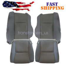 For 2009-2015 Toyota Tacoma Driver Passenger Bottom Top Cloth Seat Cover Gray