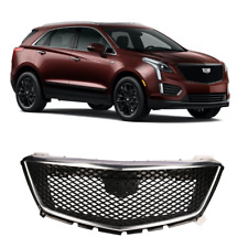 Front Bumper Grille Grill Upper Chrome Trim Fits For 2020-2022 Cadillac Xt5