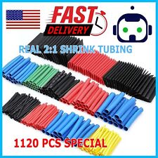 1120 Pcs Heat Shrink Tubing Sleeve 21 Shrinkable Tube Wire Cable Assortment Kit